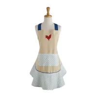 Design Imports Red Rooster Ruffle Aprons