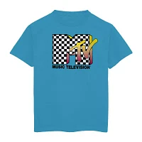 Little & Big Boys Mtv Crew Neck Short Sleeve Graphic T-Shirt