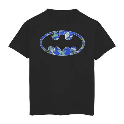 Little & Big Boys Round Neck Short Sleeve Batman Graphic T-Shirt