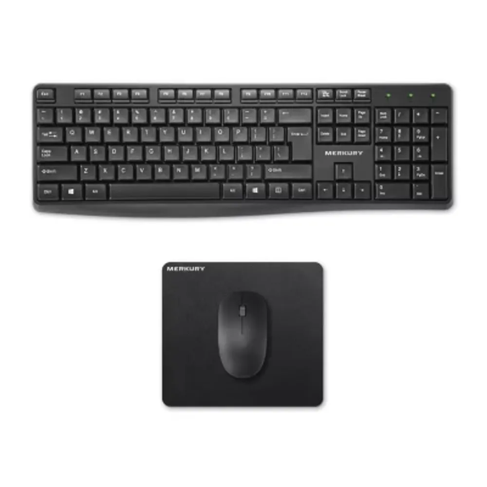 Merkury Wireless Keyboard/ Mouse/ Pad Bundle