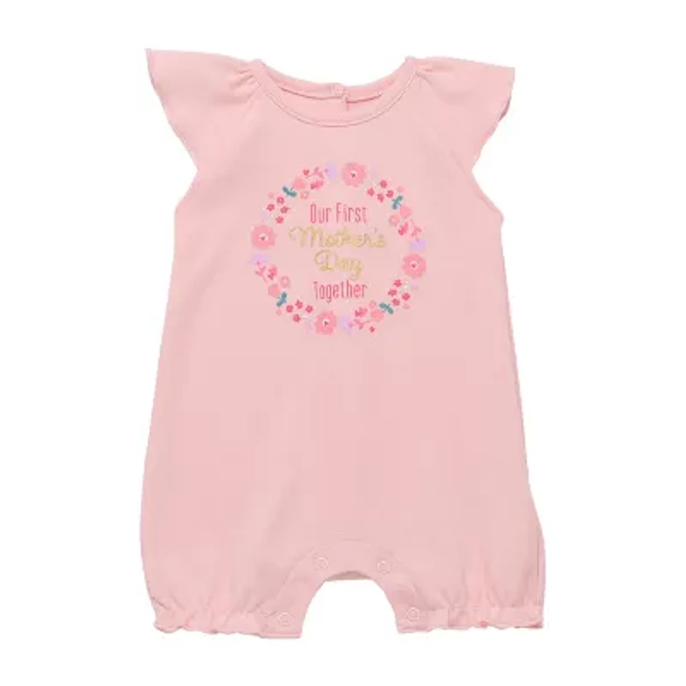 Baby Starters Baby Girls Short Sleeve Romper