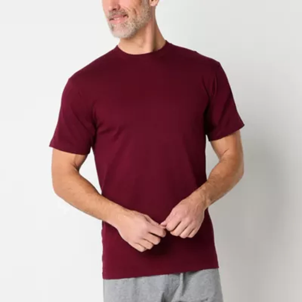 Stafford Heavyweight Mens 3 Pack Short Sleeve Crew Neck T-Shirt