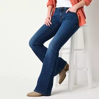 a.n.a Womens Low Rise Flare Leg Jean