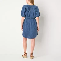 a.n.a Short Sleeve Popover Dress