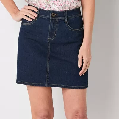 St. John's Bay Womens Mid Rise Skort-Tall