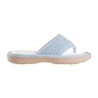 Isotoner Eyelet Shield Womens Slip-On Slippers