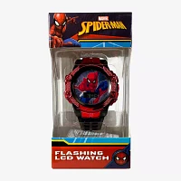 Spiderman Boys Black Strap Watch Spd7029jc