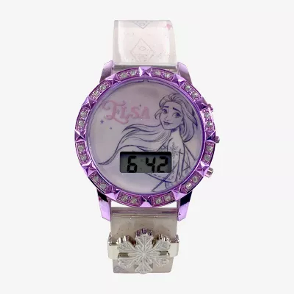 Disney Frozen Girls White Strap Watch Fzn4232jc