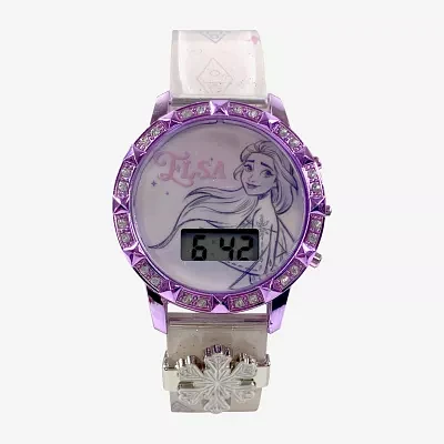 Disney Frozen Girls White Strap Watch Fzn4232jc