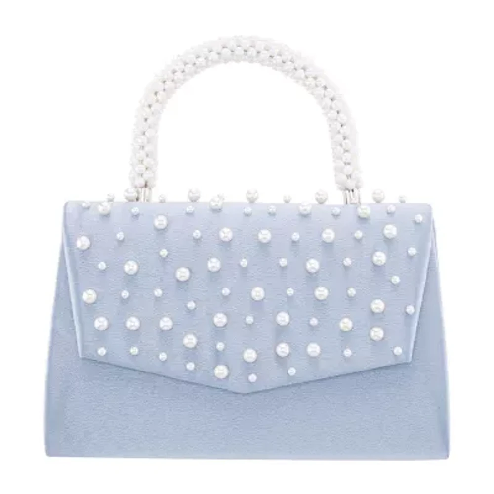 N By Nina Pearl Flap Satchel Evening Bag