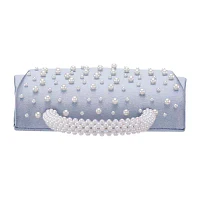 N By Nina Pearl Flap Satchel Evening Bag