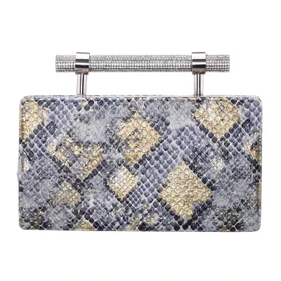 N By Nina Snake Minaudiere Evening Bag