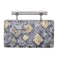 N By Nina Snake Minaudiere Evening Bag