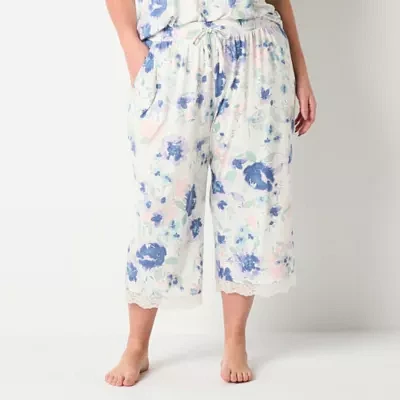 Ambrielle Pajama Capri Pants Plus