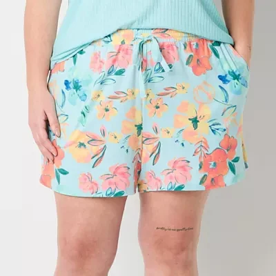 Sleep Chic Womens Plus Pajama Shorts
