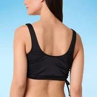 Decree Neon Textured Bralette Bikini Swimsuit Top Juniors