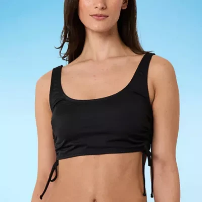 Decree Neon Textured Bralette Bikini Swimsuit Top Juniors
