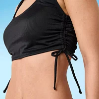 Decree Neon Textured Bralette Bikini Swimsuit Top Juniors