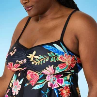 Sonnet Shores Floral Tankini Swimsuit Top