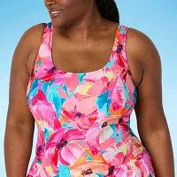 Sonnet Shores Floral Swim Dress Plus