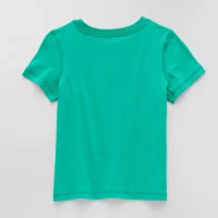 Okie Dokie Toddler & Little Boys Adaptive Crew Neck Short Sleeve Graphic T-Shirt
