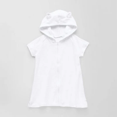 Okie Dokie Terry Toddler & Little Girls Swimsuit Cover-Up Dress