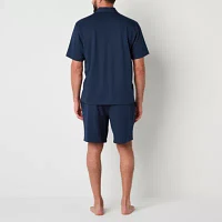 Stafford Mens Short Sleeve 2-pc. Pajama Sets