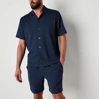 Stafford Mens Short Sleeve 2-pc. Pajama Sets