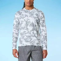 Free Country Mens Camouflage Long Sleeve Swim Shirt