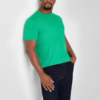 St. John's Bay Super Soft Big and Tall Mens Crew Neck Short Sleeve Moisture Wicking Pocket T-Shirt