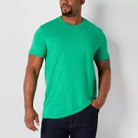 St. John's Bay Super Soft Big and Tall Mens V Neck Short Sleeve T-Shirt