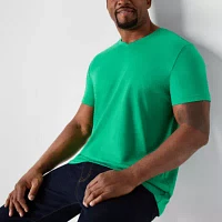 St. John's Bay Super Soft Big and Tall Mens V Neck Short Sleeve T-Shirt