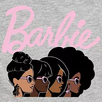 Big Girls Round Neck Short Sleeve Barbie Graphic T-Shirt