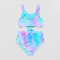 Thereabouts Little & Big Girls Tie Dye One Piece Swimsuit