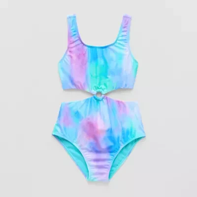 Thereabouts Little & Big Girls Tie Dye One Piece Swimsuit
