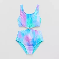 Thereabouts Little & Big Girls Tie Dye One Piece Swimsuit