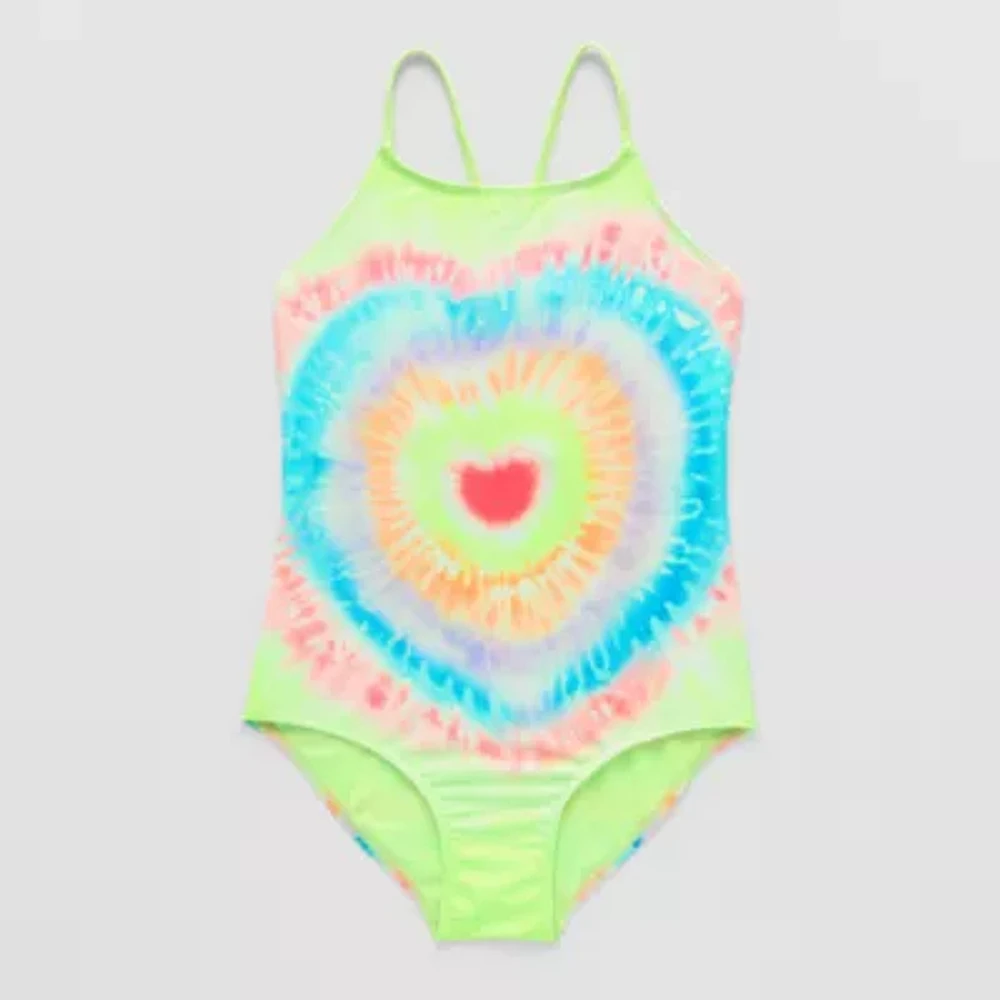Thereabouts Little & Big Girls Tie Dye One Piece Swimsuit
