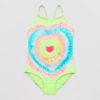 Thereabouts Girls Tie Dye One Piece Swimsuit