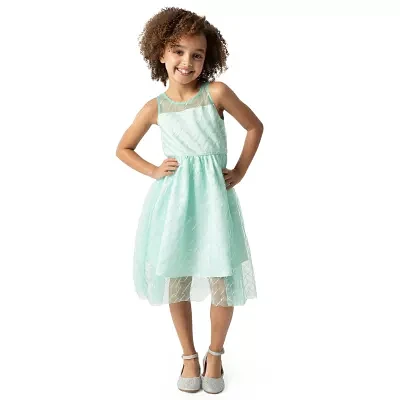 Rare Editions Little Girls Embellished Sleeveless Flower Girl Fit + Flare Dress