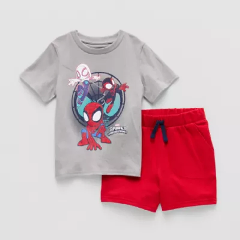 Toddler Boys 2-pc. Spiderman Short Set