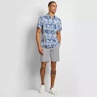 Van Heusen Weekend Mens Short Sleeve Moisture Wicking Quick Dry Camp Shirt