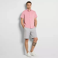 Van Heusen Mens Moisture Wicking Slim Fit Short Sleeve Button-Down Shirt