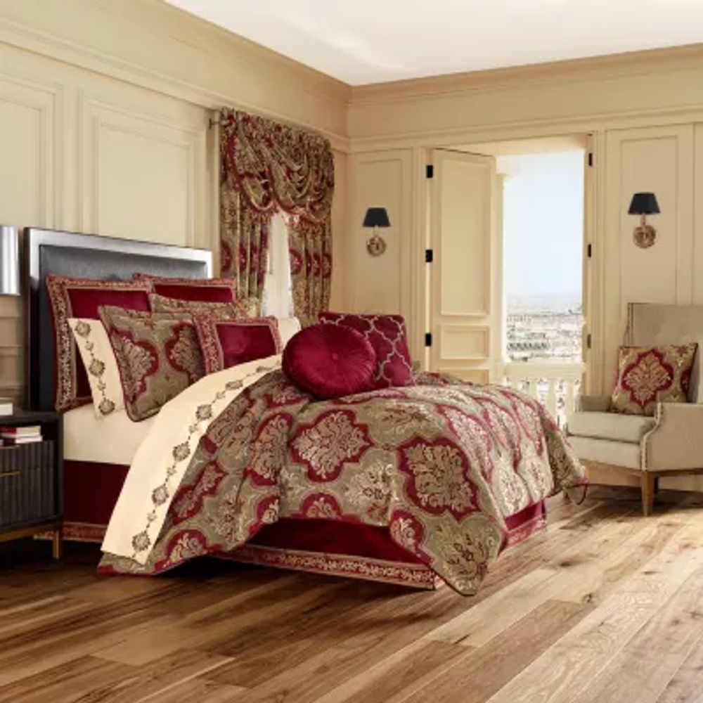 Queen Street Matilda 4-pc. Damask + Scroll Comforter Set