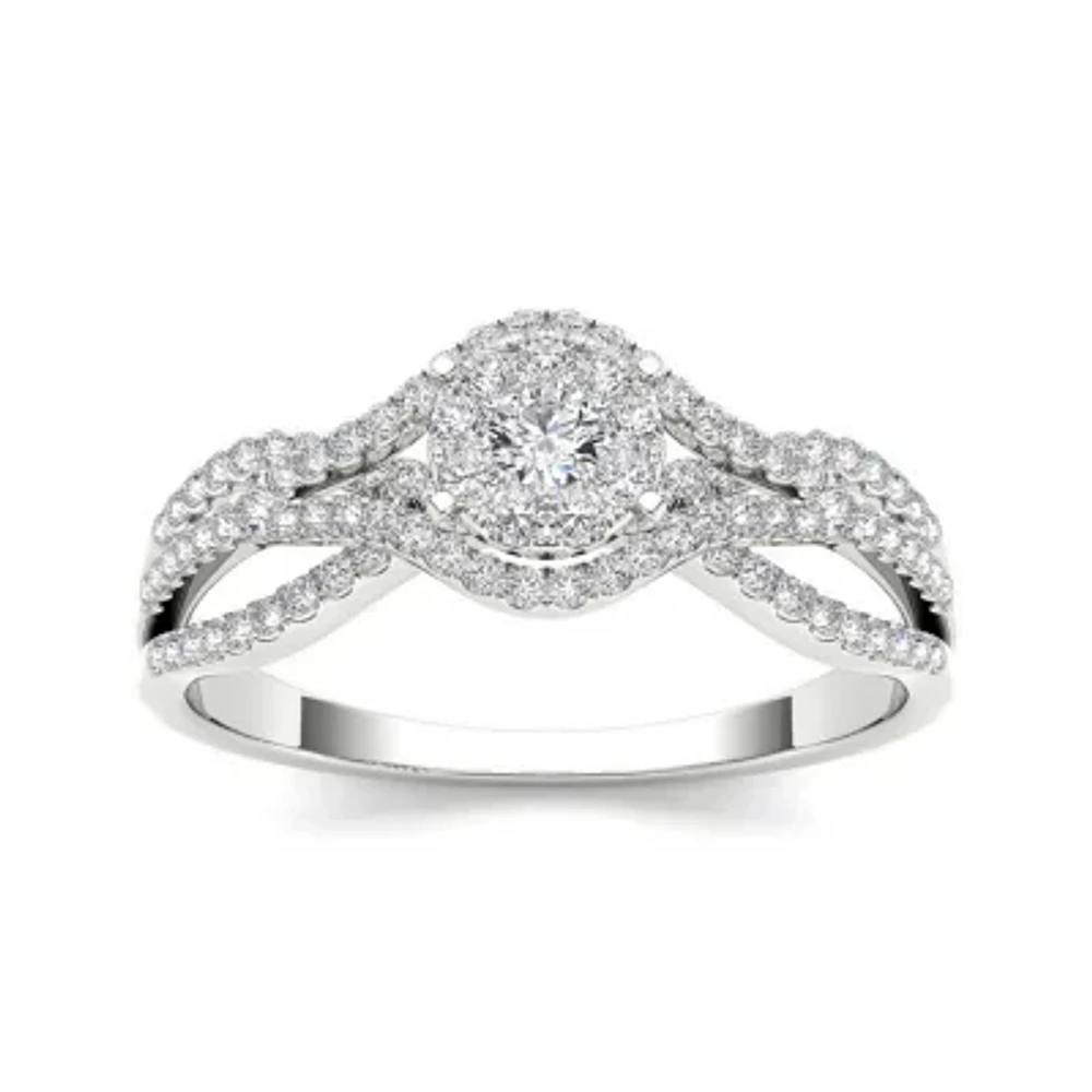 CT.T.W. Natural Diamond 10K Gold Engagement Ring