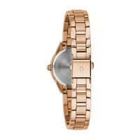 Bulova Sutton Womens Rose Goldtone Stainless Steel Bracelet Watch 97p151