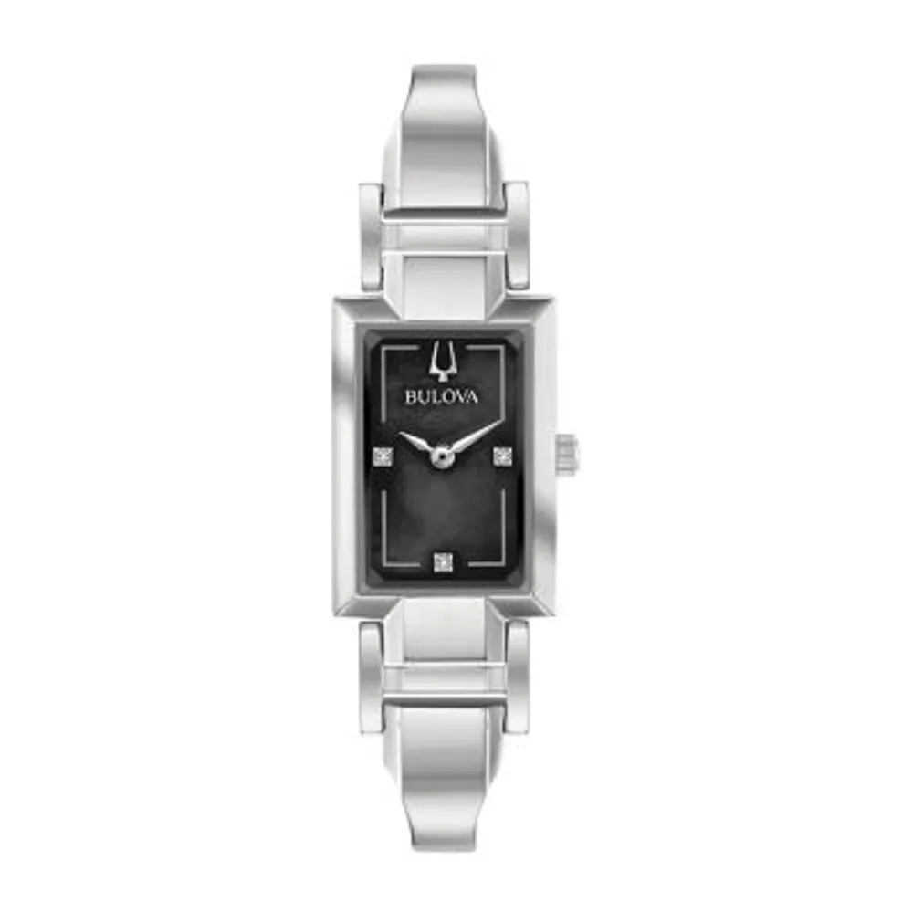 Bulova Classic Unisex Adult Silver Tone Stainless Steel Bangle Watch 96p209