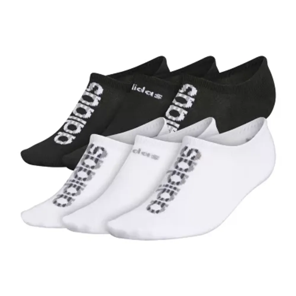 Adidas 6pk Superlite Linear 6 Pair No Show Socks Womens | Brazos Mall