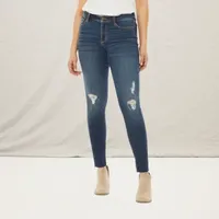 a.n.a Womens Mid Rise Ripped Jegging