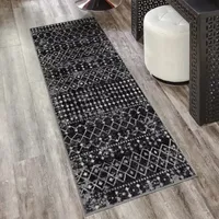 Madison Park Reese Soft Textural Waves Machine Woven Skid Resistant Indoor 2'7"x7' Rectangular Runner