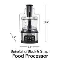 Hamilton Beach Professional Spiralizing Stack and Snap Food Processor